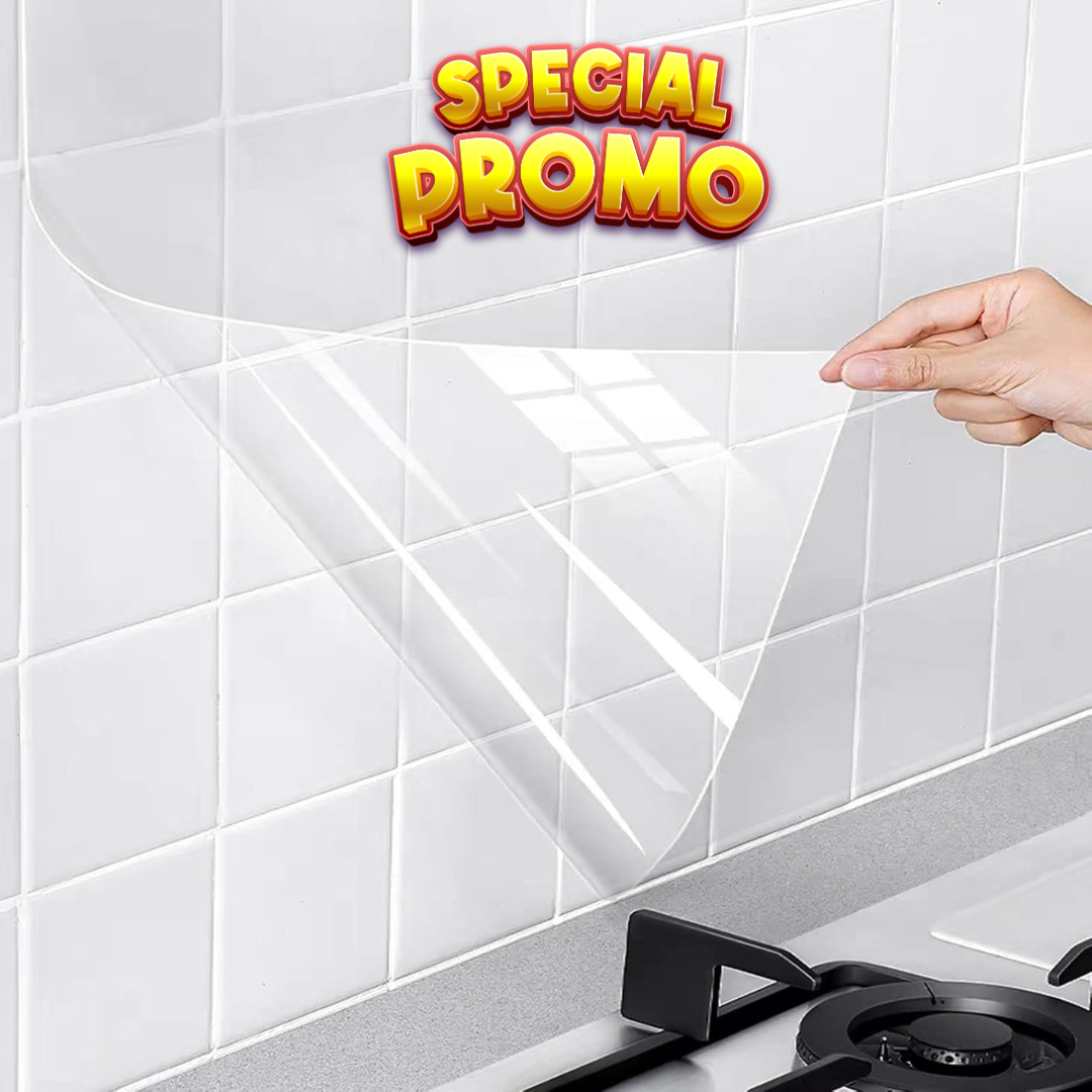 60cmx2m - Film Protecteur Transparent Cuisine